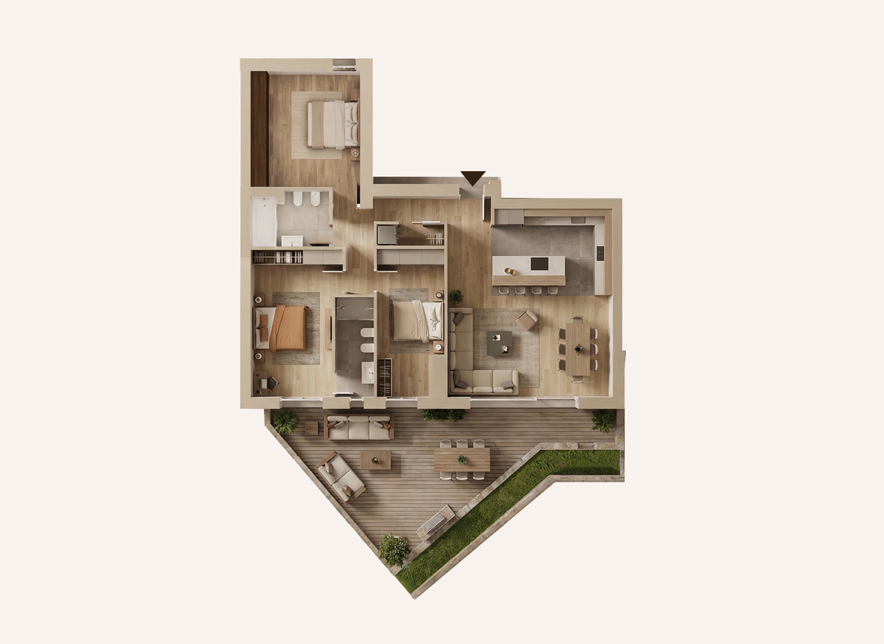 Layout residenza B